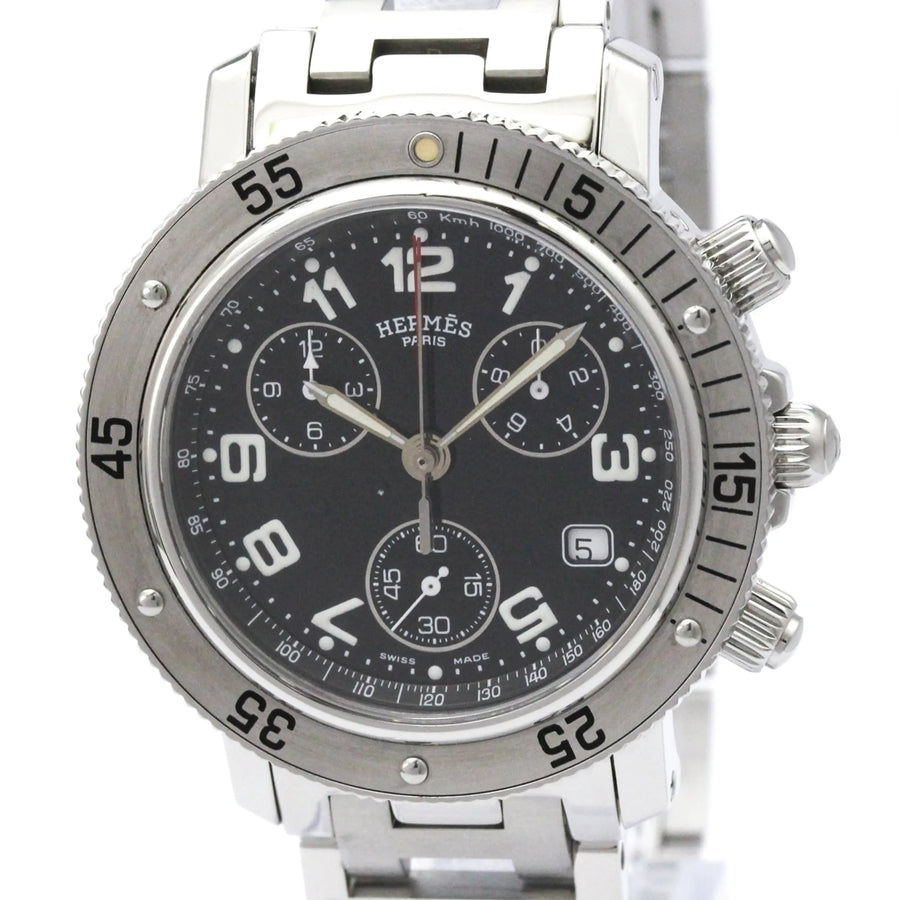 Hermes Clipper Diver Chronograph Quartz Stainless Steel Watch