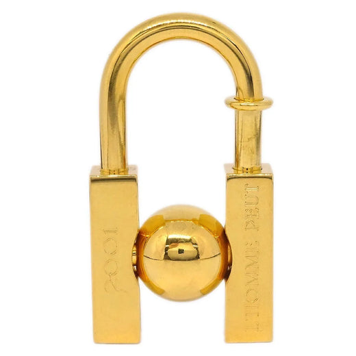 Hermes Lhomme Peut Embellir La Terre Cadena Lock Charm Metal Gold Gold_plated Accessory