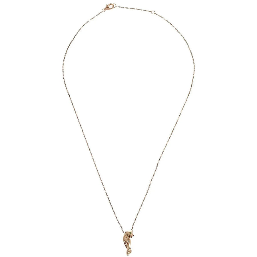 Cartier Panthere De Pendant 18k Yellow Gold With Tsavorite And Onyx Rose_gold Jewelry
