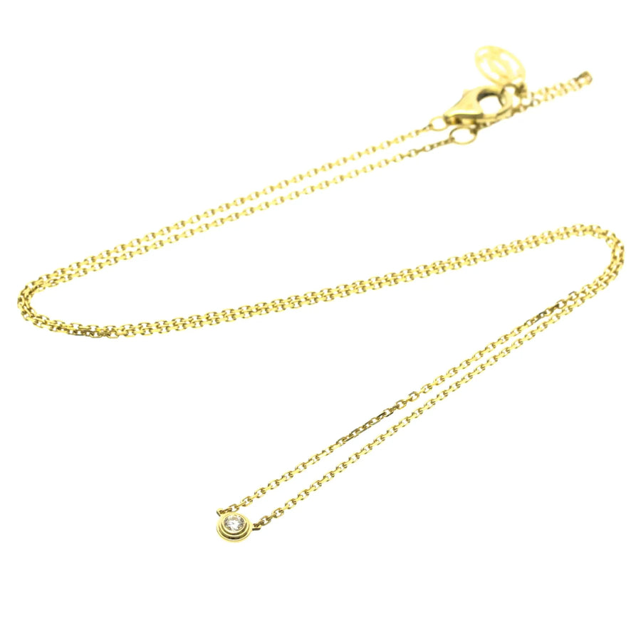 Cartier Damour Pendant 18k Yellow Gold And Diamond Yellow_gold Jewelry