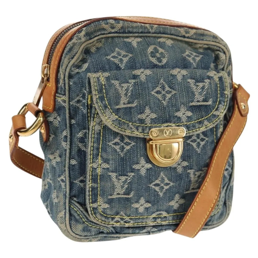 Louis Vuitton Camera Monogram Denim Blue Denim_jeans Bag