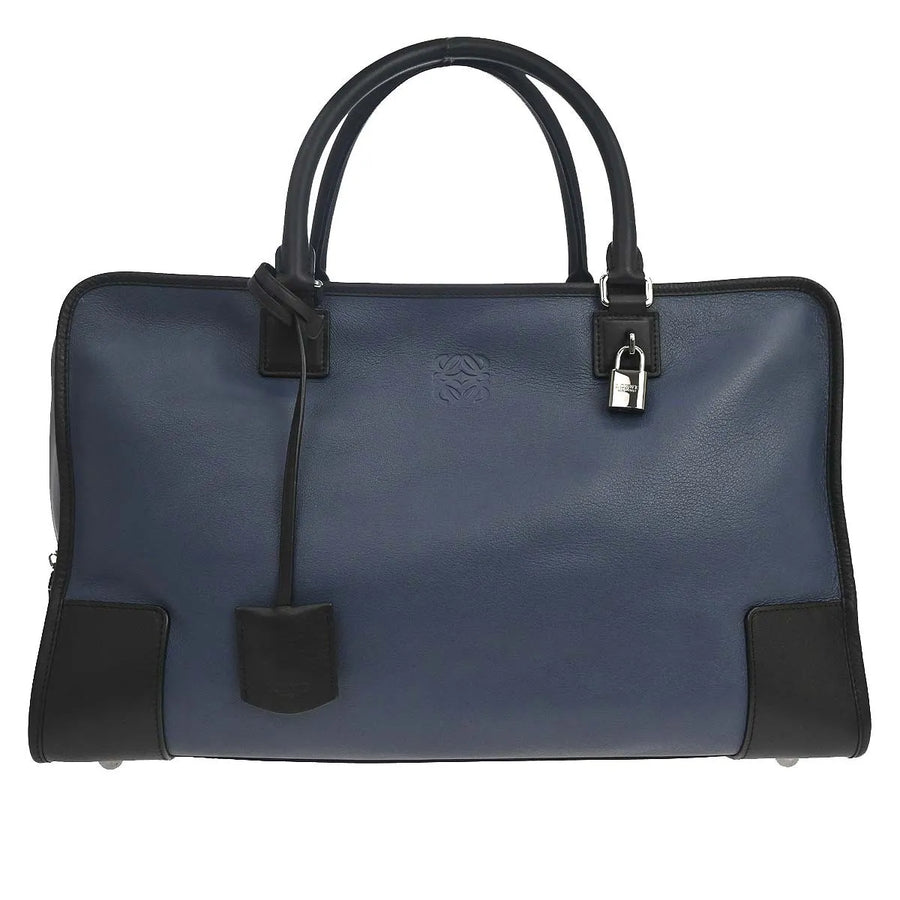 Loewe Amazona Nm Leather Navy Bag