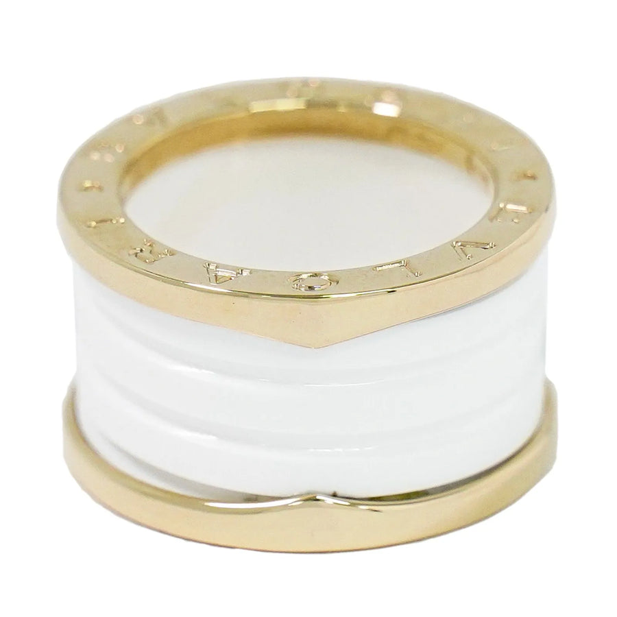 Bvlgari B.zero1 Three Band 18k Yellow Gold And Ceramic Yellow_gold Jewelry