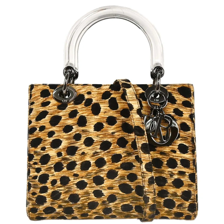 Christian Dior Vintage Lady Printed Canvas Multicolour Bag