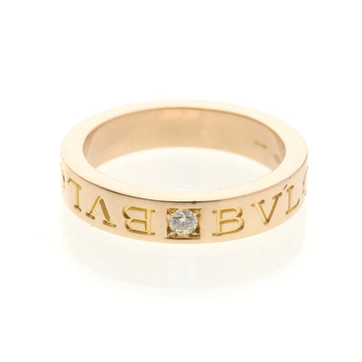 Bvlgari Band 18k Rose Gold With Diamond Pink_gold Jewelry