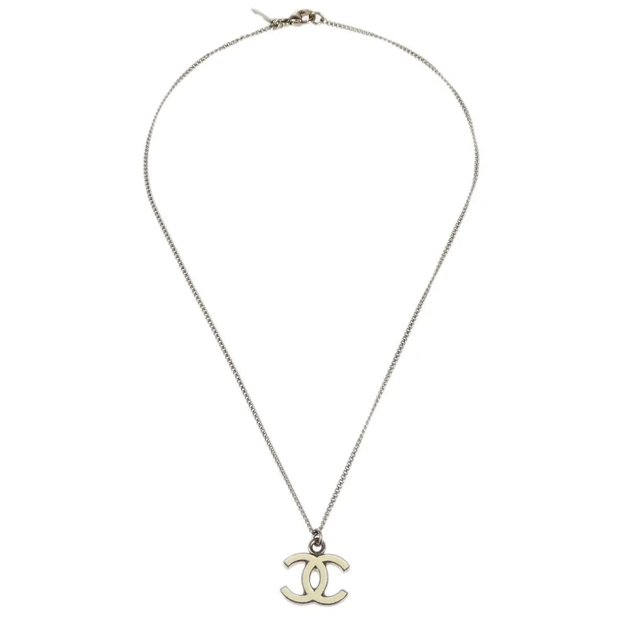 Chanel Cc Logo Pendant Metal Silver Silver_plated Jewelry