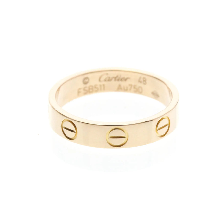 Cartier Love Wedding Band 18k Rose Gold Pink_gold Jewelry