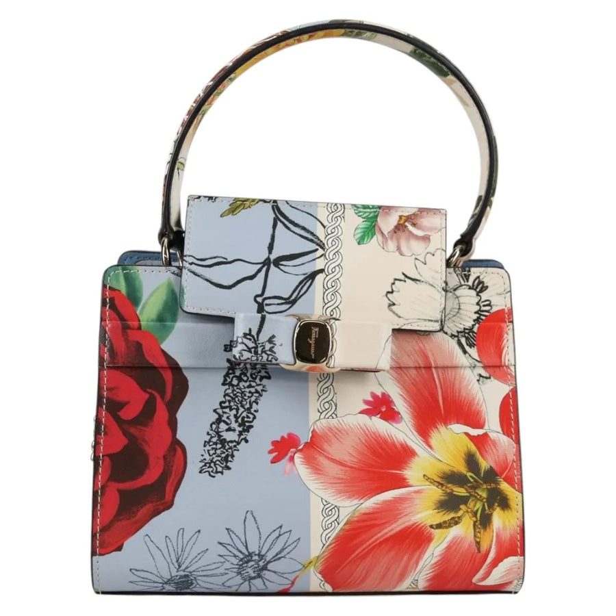 Salvatore Ferragamo Vala Leather Multicolour Bag