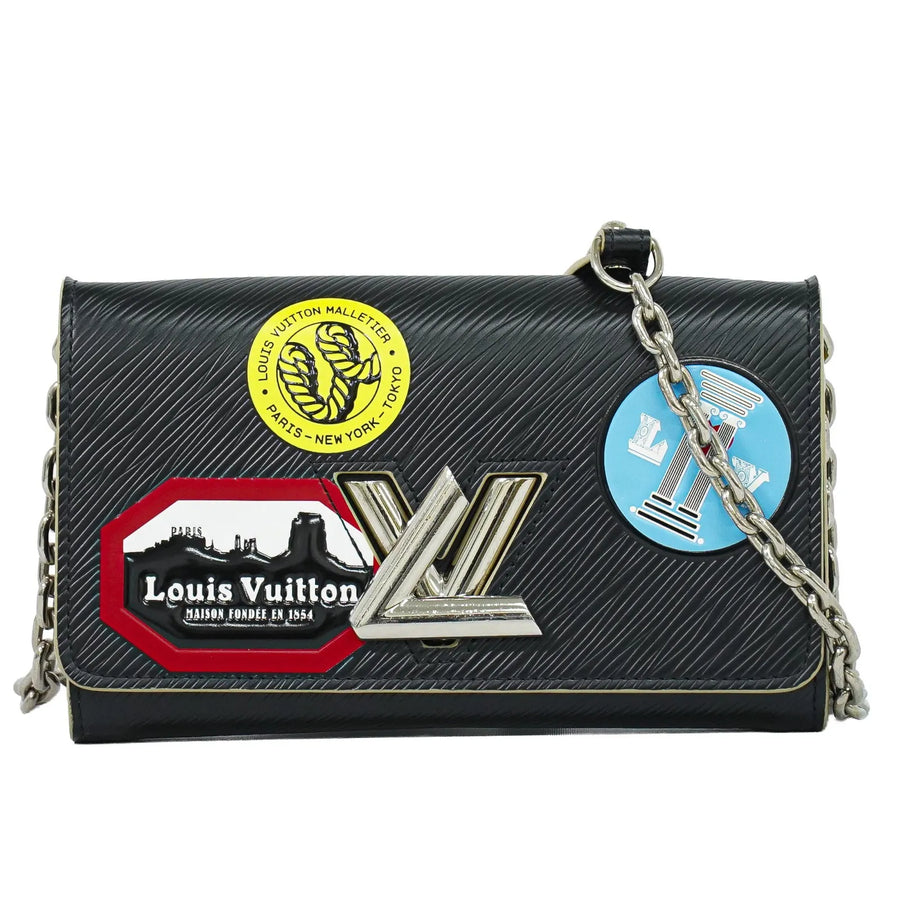 Louis Vuitton Twist Chain Limited Edition World Tour Epi Leather Black Bag