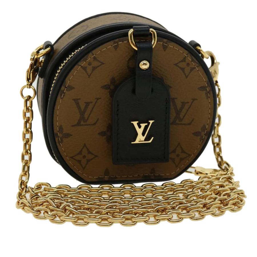 Louis Vuitton Boite Chapeau Souple Reverse Monogram Giant Brown Canvas Bag