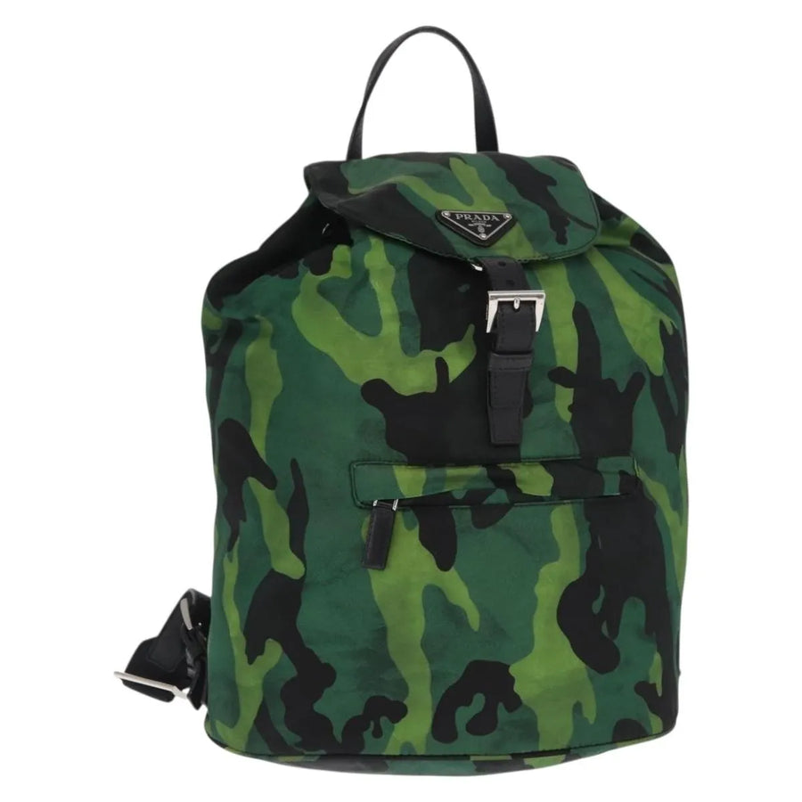 Prada Camouflage Tessuto Green Nylon Bag