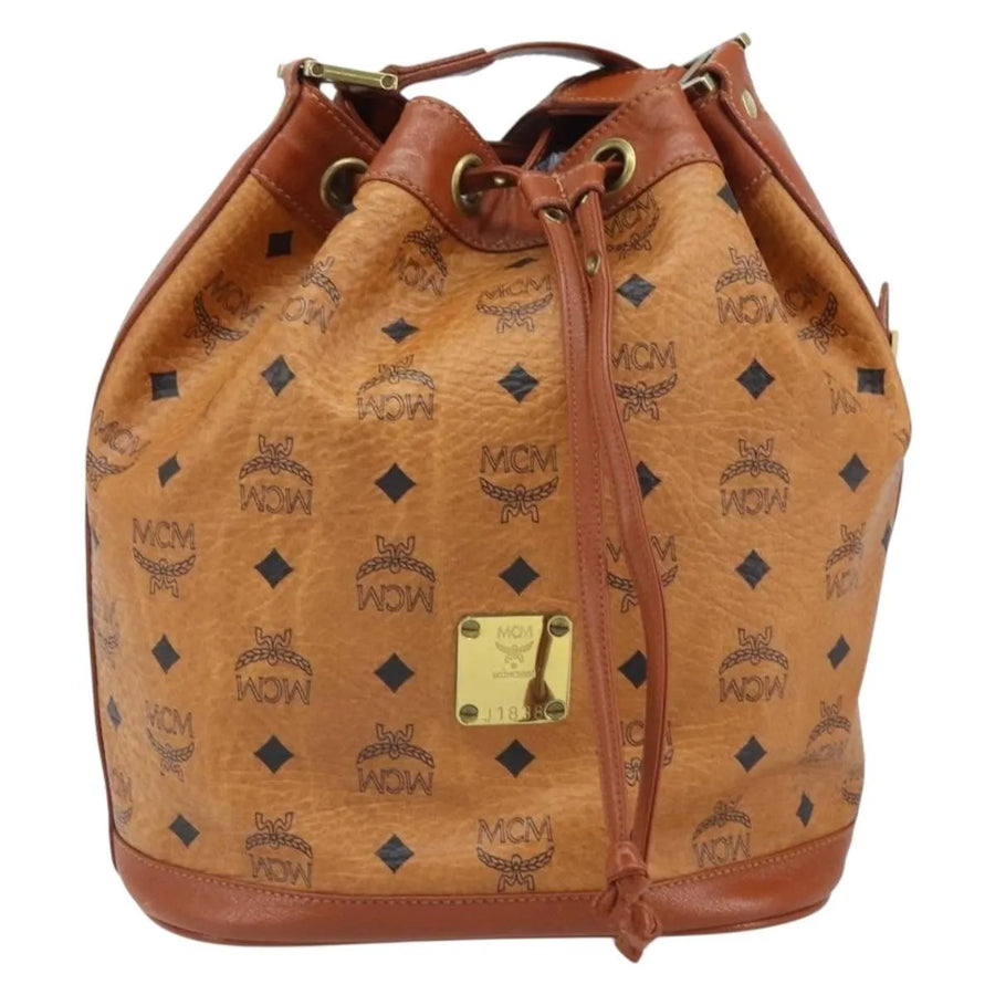 Mcm Visetos Pvc Brown Bag