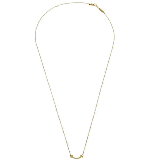 Tiffany & Co. T Smile Pendant 18k Yellow Gold Jewelry