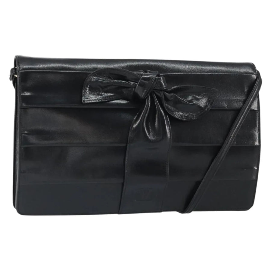 Valentino Garavani Bow Leather Black Bag