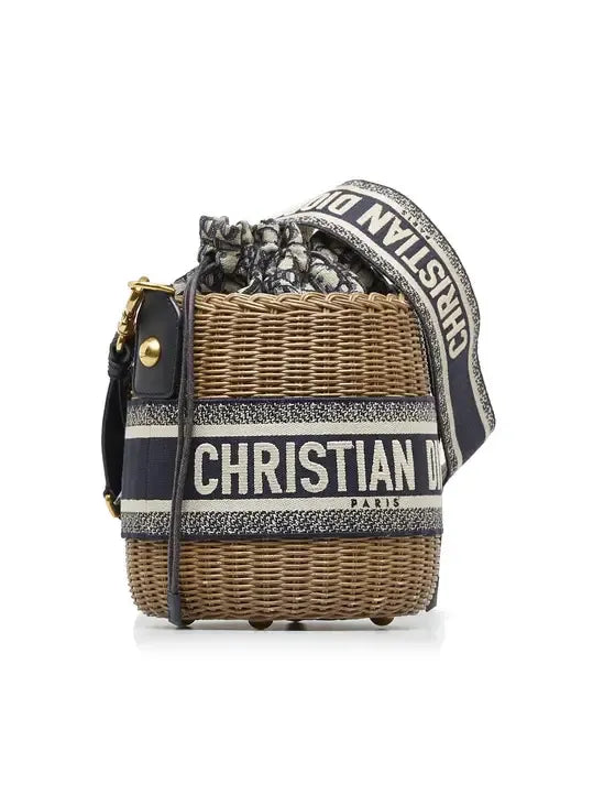Christian Dior Bucket Rotin Other Wicker Bag