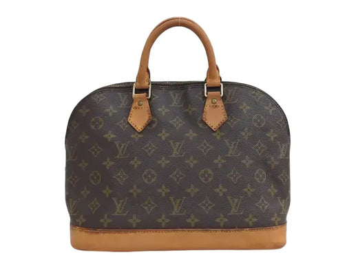 Louis Vuitton Vintage Alma Monogram Canvas Brown Bag