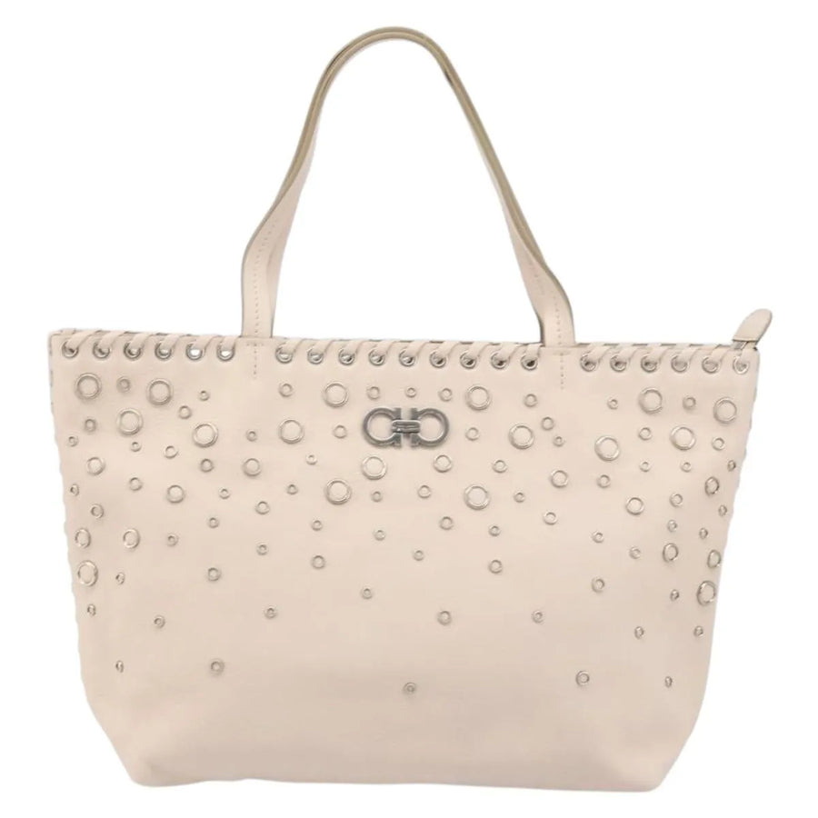Salvatore Ferragamo Gancini Leather Pink Bag