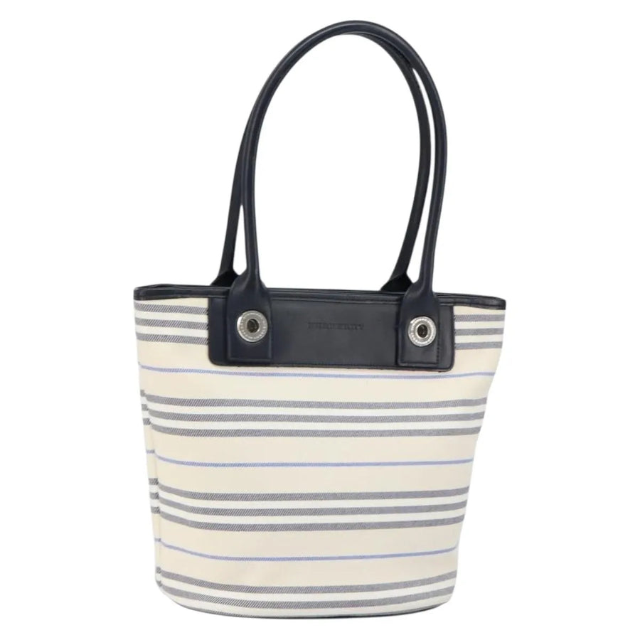 Burberry Blue Label Canvas White Bag