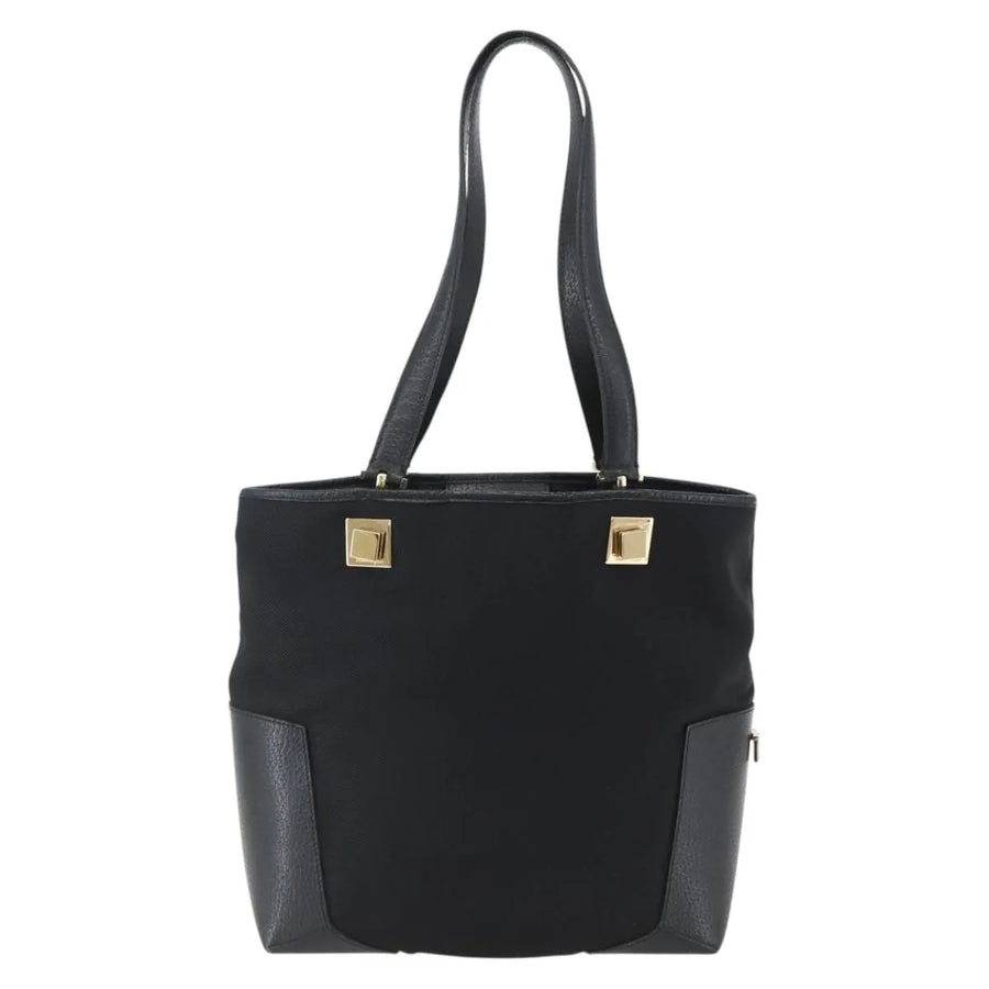 Salvatore Ferragamo Tote Canvas Black Bag