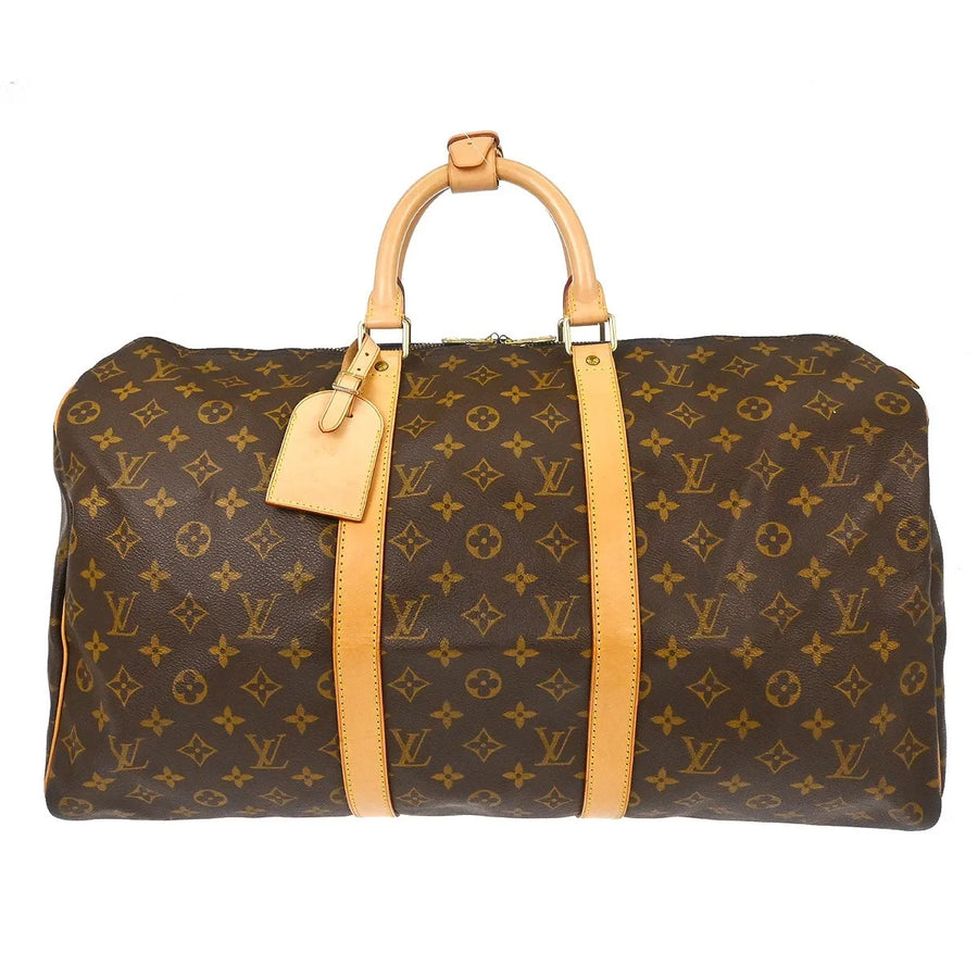 Louis Vuitton Keepall Monogram Canvas Brown Bag