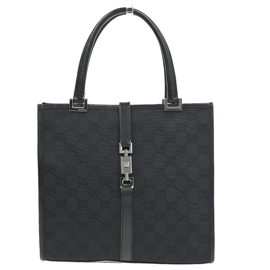 Gucci Jackie Tote Gg Canvas Black Bag