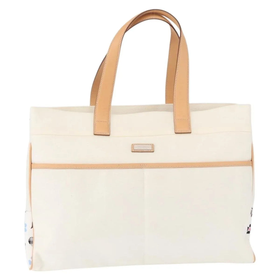 Burberry Black Label Canvas White Bag