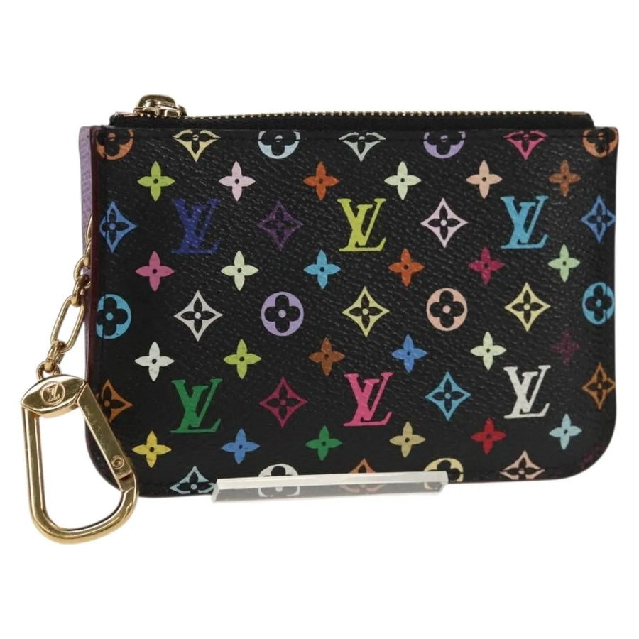 Louis Vuitton Pochette Clés Nm Monogram Multicolor Canvas Black Accessory