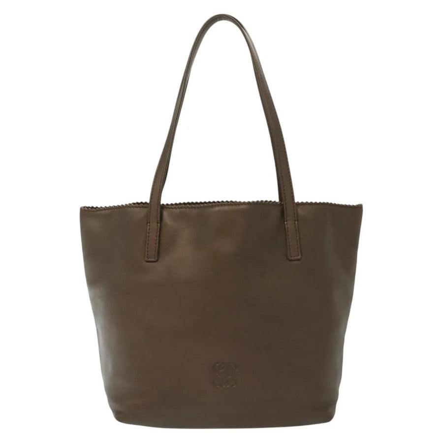 Loewe Anagram Leather Brown Bag