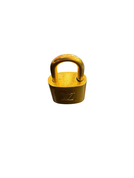 Louis Vuitton Padlock And Key Logo Metal Gold Accessory