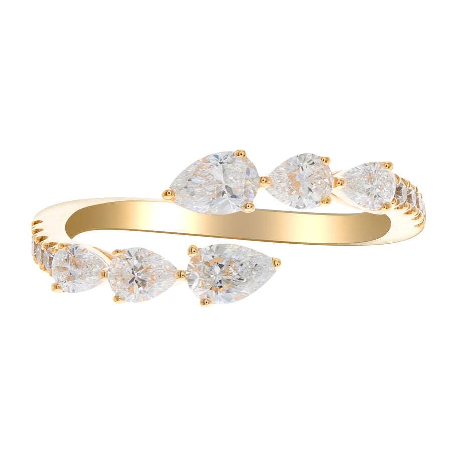 1.01 Ctw Yellow Gold Lab-Grown Diamond Ring 14k Rings