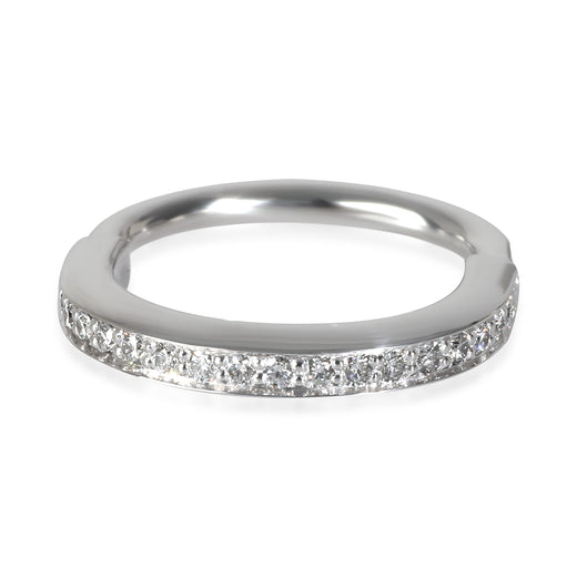Tiffany & Co. White Gold Diamond Lock Ring 18k