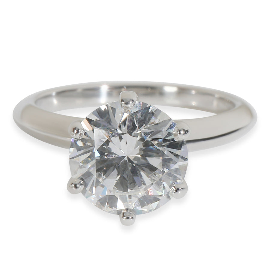 Tiffany & Co. 2.56 Ct Round Brilliant Diamond Engagement Ring 950