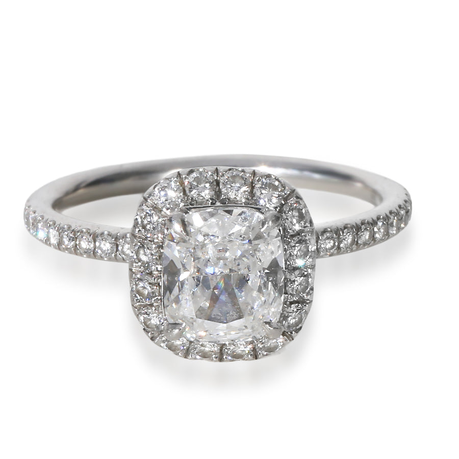 Harry Winston 1.03 Ct Cushion Modified Diamond Engagement Ring 950