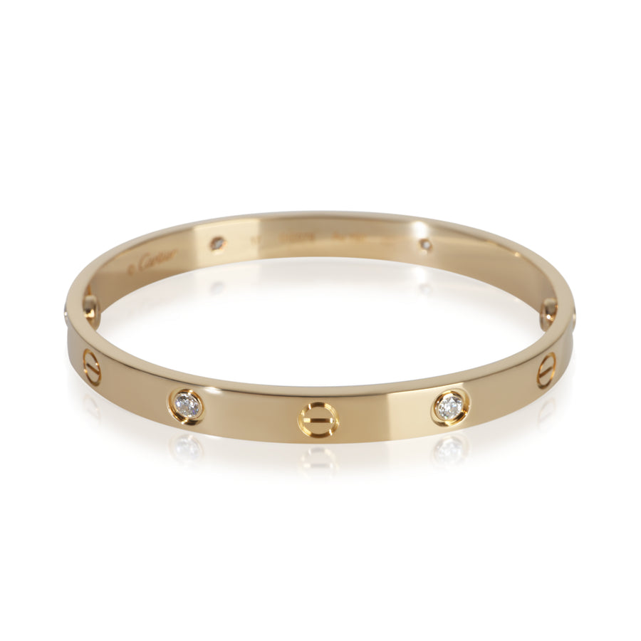 Cartier Yellow Gold Diamond Love Bracelet 18k