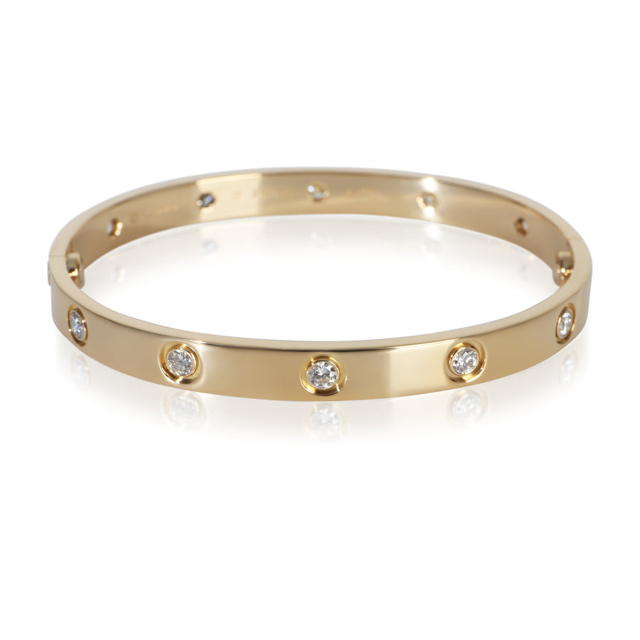 Cartier Yellow Gold Diamond Love Bracelet 18k