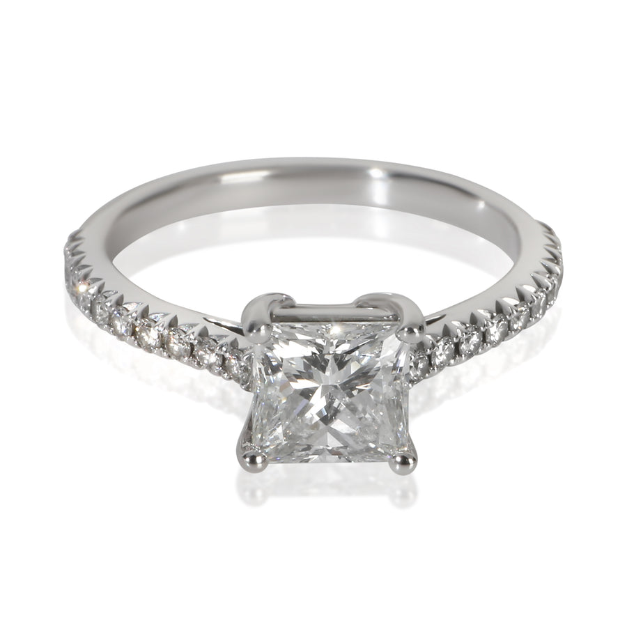 Tiffany & Co. 0.99 Ct Princess Diamond Novo Engagement Ring 950