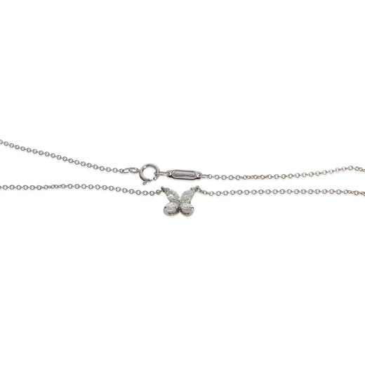 Tiffany & Co. Platinum Diamond Small Model Victoria Pendant 950