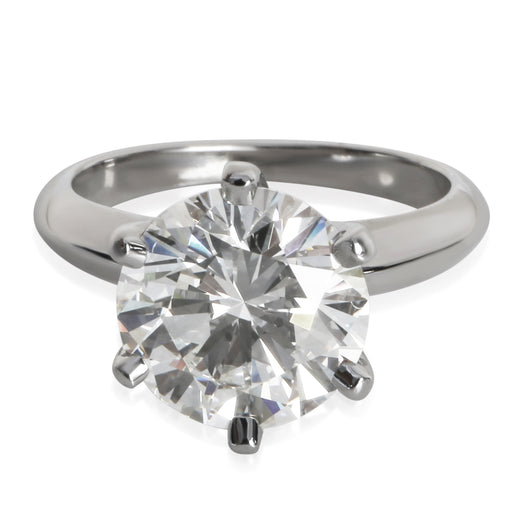 Tiffany & Co. 3.56 Ct Round Brilliant Diamond Engagement Ring 950