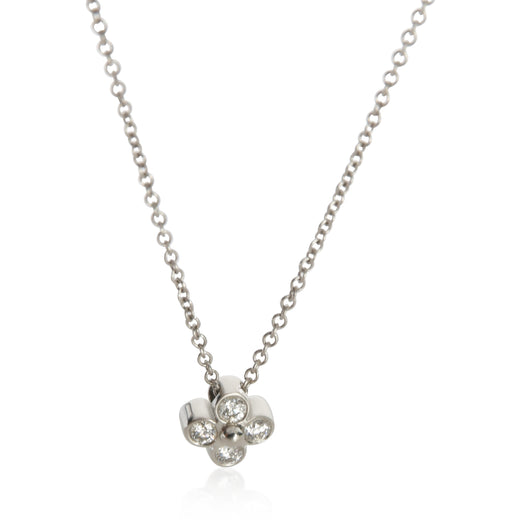 Tiffany & Co. Platinum Diamond Lace Pendant 950