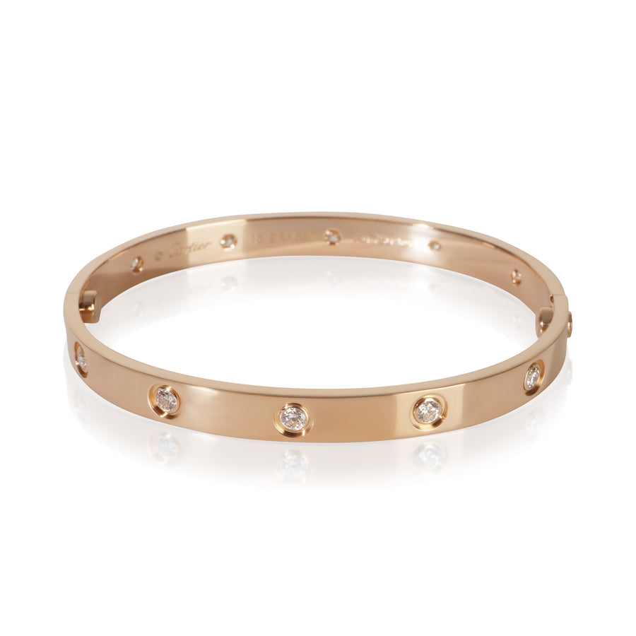 Cartier Rose Gold Diamond Love Bracelet 18k