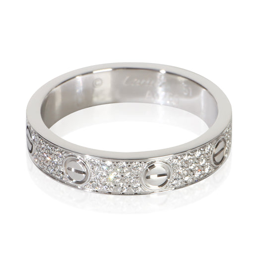 Cartier White Gold Diamond Small Model Love Ring 18k
