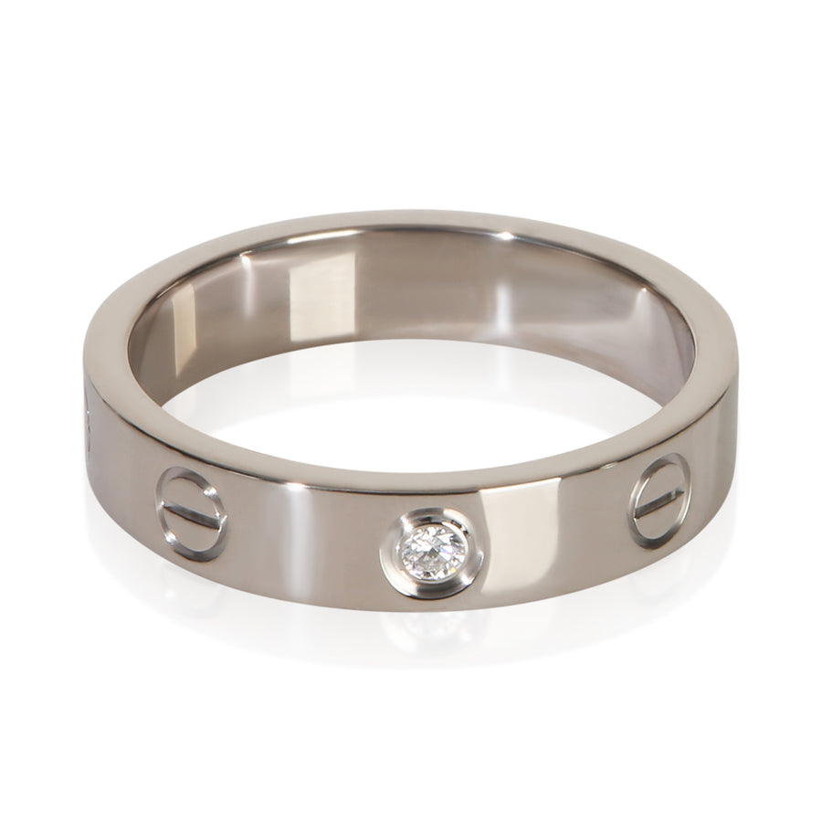 Cartier White Gold Diamond Small Model Love Ring 18k