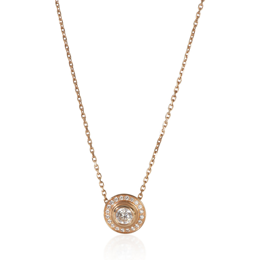 Cartier Rose Gold Diamond Damour Pendant 18k
