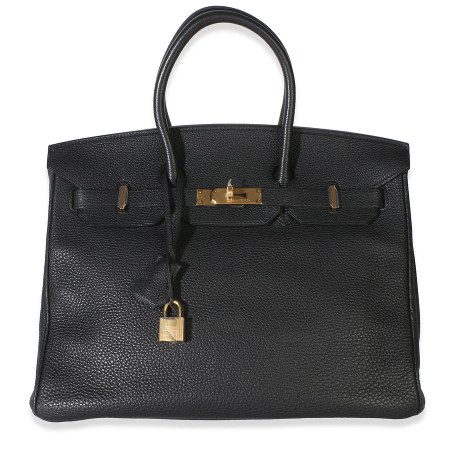 Hermès Black Togo Birkin 35 Ghw Leather Handbag