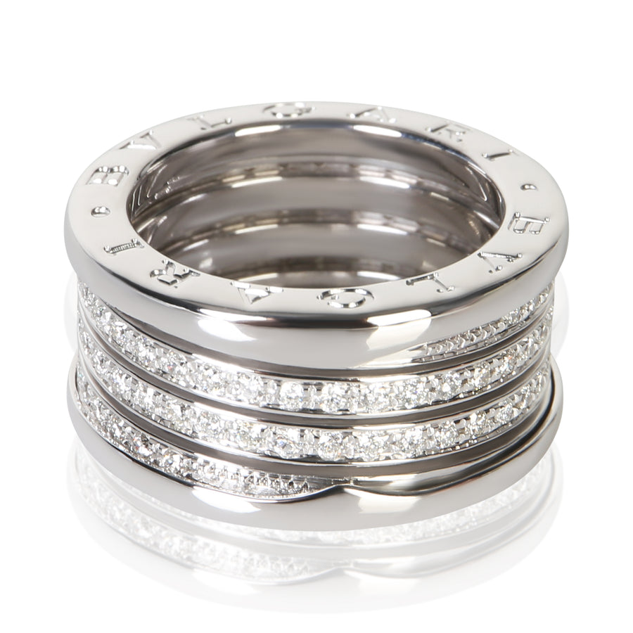 Bvlgari White Gold Diamond B.zero1 Ring 18k Rings