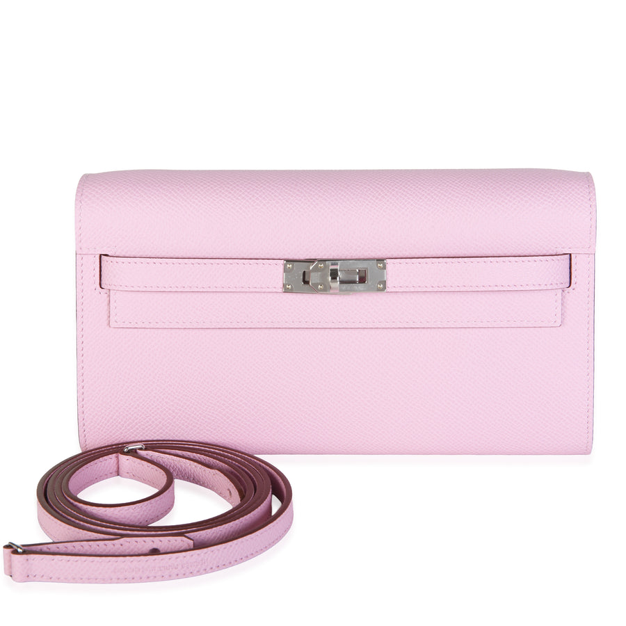 Hermès Mauve Sylvestre Epsom Kelly To Go Phw Pink Leather Bag