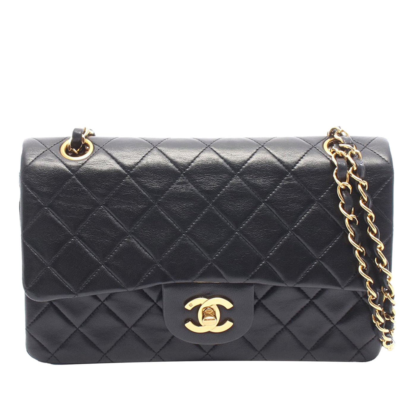 Small CC Quilted Lambskin Double Flap - Image 1