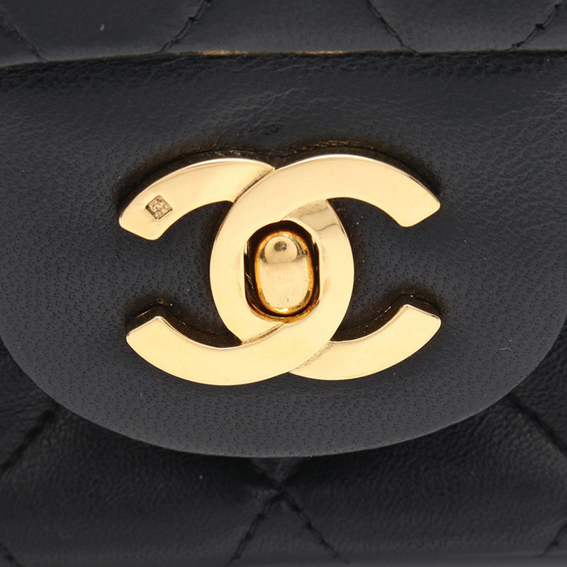 Small CC Quilted Lambskin Double Flap - Image 6