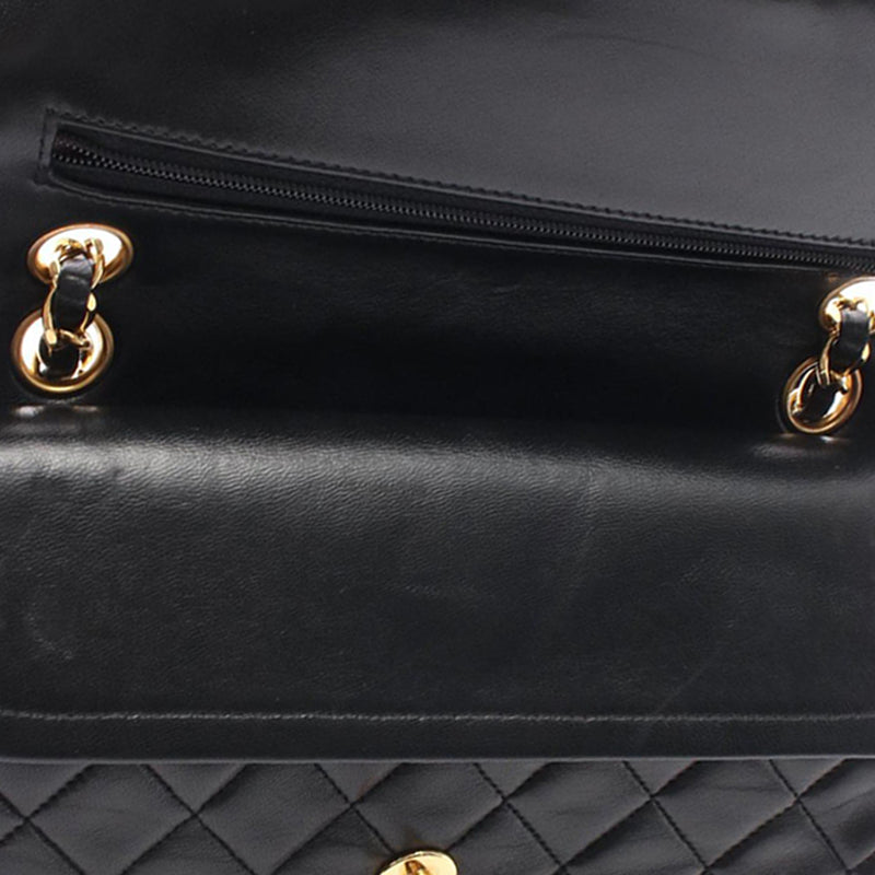 Small CC Quilted Lambskin Double Flap - Image 8