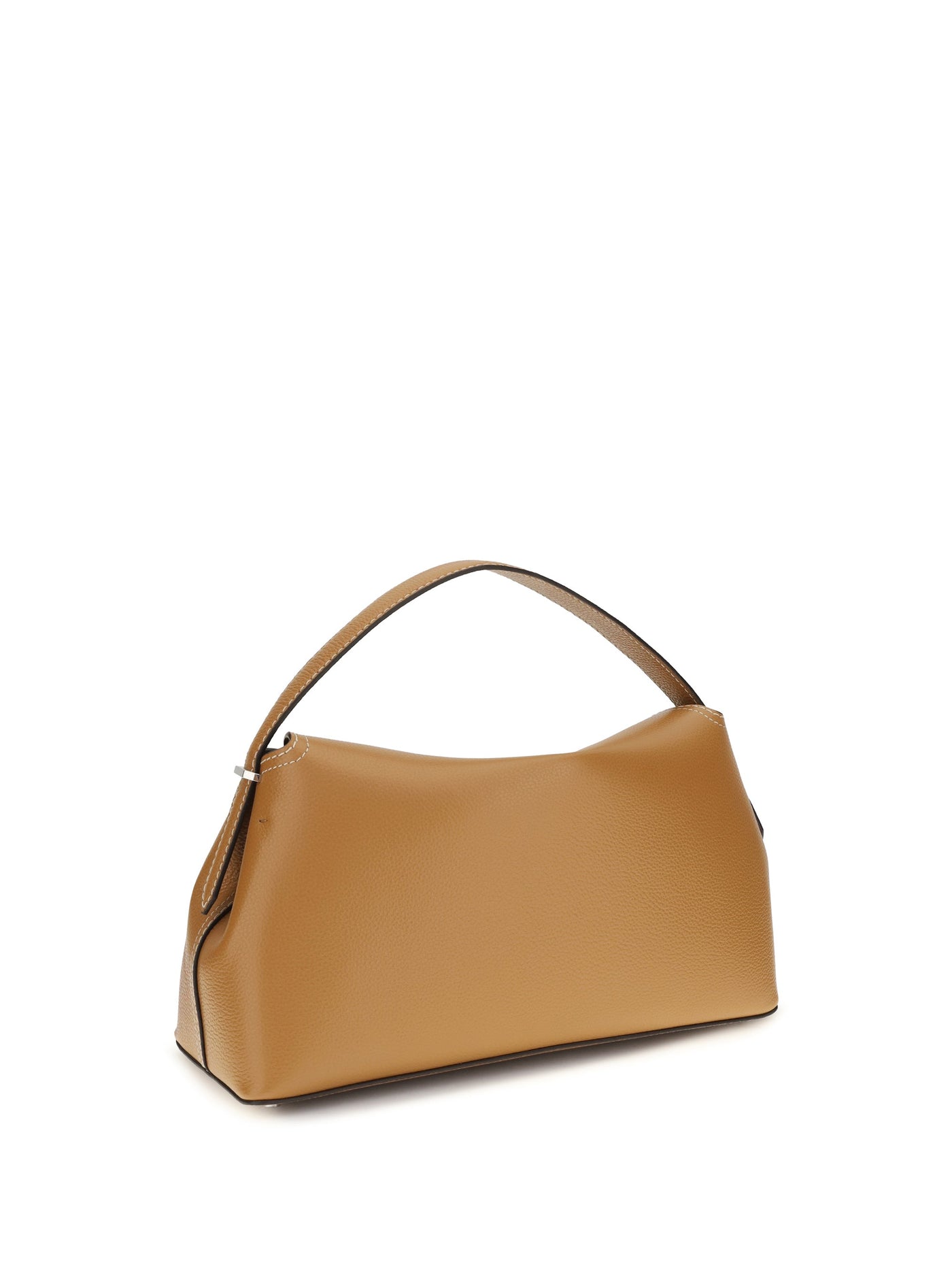 Toteme T-Lock Shoulder Bag — Tan Calf Leather